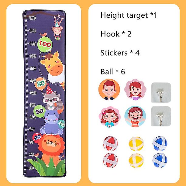 Lanzar pegatinas de bolas pegajosas Dartboard Tart Ball Game Sport Game Deportes al aire libre H Measure Fidt Toys
