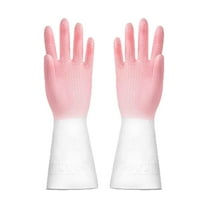Thickened Rubber Cleaning Gloves Dishwashing & Household Chores Oil & Chemical Ergonomic for 1 Pair