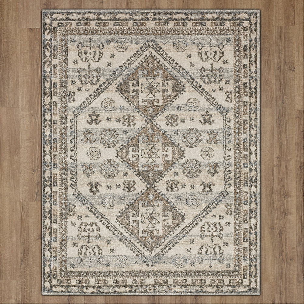 Mohawk Home Rosebery Indoor Southwestern Area Rug, Grey, 6' x 9'