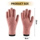 thumbnail image 2 of Guantes de invierno para mujer, guantes cálidos para clima frío con forro de punto cálido elástico de Cachemira doble con pantalla táctil, 2 of 5