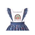 thumbnail image 4 of Girls Dress Vintage Candy Cane Princess Merry Christmas Ruffle 8 Years, 4 of 6