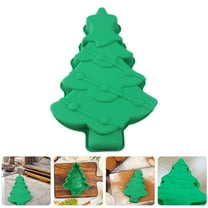 WEUVEB Silicone Christmas Tree Mold Set, Non-Stick Holiday Baking Molds for Home, 2 Pieces
