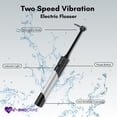 thumbnail image 2 of Wireless Electric Flosser, Battery-powered wireless flosser for teeth cleaning, Adult use with 50 heads electric flosser, 2 of 4