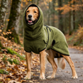 thumbnail image 5 of Fleece Turtleneck Dog Winter Jacket, Soft Warm Adjustable Dog Coat Vest, Wind‑Resistant Cozy Pet Outfit for Medium Large Extra Large Dogs, 5 of 6