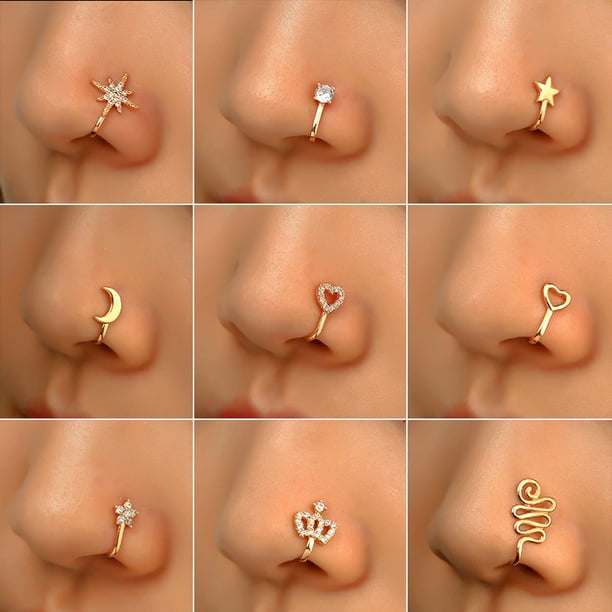 Gold bull nose ring best sale