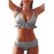 thumbnail image 1 of Traje de baño de dos piezas con cuello en V y volantes Bikini para mujer Zhivalor WMPH-651-12, 1 of 5