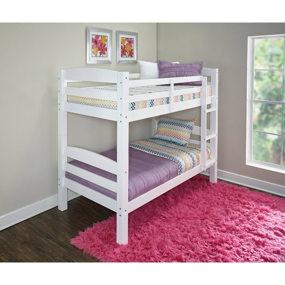 Powell Levi Twin Over Twin Bunk Bed, White