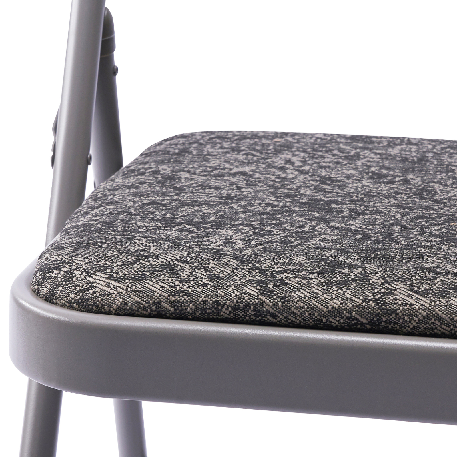 Vtoy Folding Chairs Set of 2 with Padded Cushion, Gray photo 7