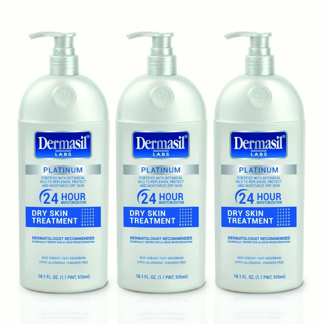 Dermasil Labs Platinum Hand and Body Lotion 3-Pack Dry  