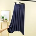 thumbnail image 3 of HomeGardon Nightgowns for Women,Skirts for Women Fashion Casual Solid Color Thin Bottoming Skirt A-line Skirt Half-length Nightgown Nightdress,M-XXL, 3 of 9