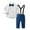 Blue C, variant on Godderr Baby Boy Clothes Suits,Toddler Dress Shirt with Bowtie + Suspender Pants Outfit Sets Kids Gentleman Wedding,6 Months - 12 Years