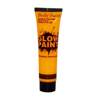 Cosmetics - Face Paint Glitter, Orange Electro UV, 16oz refill