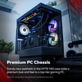 thumbnail image 5 of iBUYPOWER HYTE Y40 Gaming PC Desktop - AMD Ryzen 7 9800X3D, AMD Radeon RX 9070XT 16GB, 32GB DDR5 RGB RAM, 1TB NVMe SSD_Y40BA7R97XT03, 5 of 17