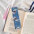 thumbnail image 4 of Kdxio Great White Shark Print Metal Tassel Bookmarks,Perfect Gift for Art Lovers and Bookworms Metal Bookmarks for Women, 4 of 8