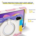 thumbnail image 3 of FJLBDE Case for Xiaomi Redmi Pad 2 2025 11 inch with 360 Kickstand, Shoulder Strap Carrying Protective Cover, Multicolor Pink, 3 of 6