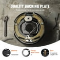 thumbnail image 5 of VEVOR Trailer Hub Drum Kits 8 on 6.5" B.C. with 12" x 2" Electric Brakes, Self-Adjusting Trailer Brake Assembly for 7000 lbs Axle, 5-Hole Mounting, Backing Plates for Brake System Part Replacement, 5 of 9