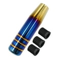 thumbnail image 1 of Piezas de automóvil Perilla de palanca de cambios Mango de palanca de cambios Accesorios Cubierta de palanca Cabezal Azul al horno, 1 of 8