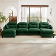 thumbnail image 2 of Modular Sectional U Shaped Couch With Ottoman Soft Chenille Fabric Tufted Backrest High Density Foam Ergonomic Design For Living Room Bedroom, 2 of 9