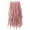 Pink, variant on RUTAYY Women Casual Elastic High Waist Blingbling Mesh Skirt Tutu Skirt Irregular Hem Skirt Solid Color Smocked Boho Pleated Skirts
