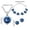 E, variant on Yuehao Jewelry Sets, Gifts for Women, Women Crystal Jewelry Simple Heart Necklace Earrings Bracelet Three-Piece Set