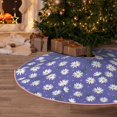 thumbnail image 5 of Sikiie Daisies Flowers Nativity Christmas Tree Skirt, Jesus Christian Winter Holiday Tree Mat Decoration(30-48IN), 5 of 6