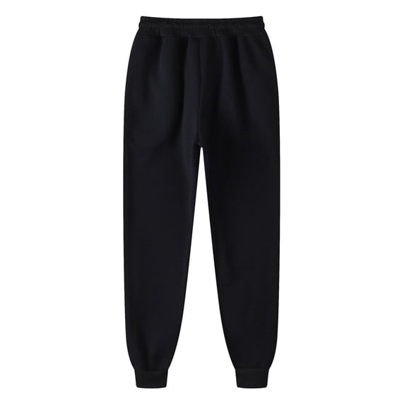 Awdenio Mens Fleece Active Athletic Workout Jogger Elastic Waist Full Length Hip-hop Sweatpants for Men with Pocket and Drawstring