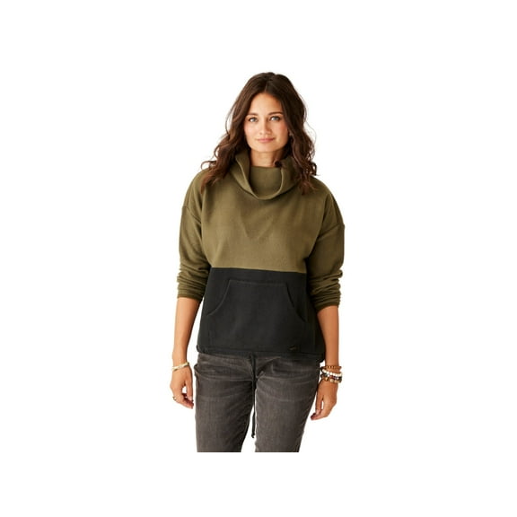 Carve Designs Rowayton Colorblock Cowl - Women's, Fir/Black, Extra Small