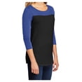 thumbnail image 3 of Mafoose Womens Juniors Rally 3/4-Sleeve Cotton T-Shirt Deep Royal/ Black x-Small, 3 of 6