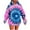 Pink, variant on QQAMB Women's Sweatshirts Tie Dye Printed Drawstring Fall Trendy Long Sleeve Hoodies Sweatshirts with Pocket Dark Blue XL
