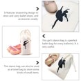 thumbnail image 3 of 2 bolsas para zapatillas de punta, bolsa con cordón para guardar zapatos de ballet., 3 of 6