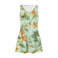 thumbnail image 5 of Dvprdro Womens Summer Tank Dress Fashion Floral Printed V Neck Sleeveless Flowy A Line Casual Loose Beach Sun Mini Dress with Pockets, 5 of 5