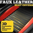 thumbnail image 5 of LINGVIDO Car Seat Covers, Breathable and Waterproof Faux Leather Automotive Seat Covers for Cars SUV Truck Sedan,Universal Driver Seat Cover with Backrest (Front Seat, Beige), 5 of 6
