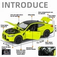 thumbnail image 4 of 1:32 BMW M4 Coupe Sports Car Alloy Metal Diecast Model Car Home Trendy Toys Ornaments For Children Holiday Gifts With Friend Boy, 4 of 10