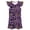 Purple, variant on Gunia Toddler Girls Nightgowns Pjs For Girls Halloween Flutter Sleeve Nightgown Summer Casual Cartoon Digital Print Dress Night Gowns Sleepwear White 3-4 Years