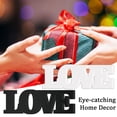 thumbnail image 2 of Letrero de amor independiente con forma de bloque, ideal como centro de mesa para bodas, fiestas y aniversarios., 2 of 8