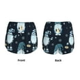 thumbnail image 3 of Cauagu Gnome and Snowflakes Print Women's 2 in 1 Running Shorts Athletic Workout Gym Yoga Shorts Running Shorts for Women-Small, 3 of 7