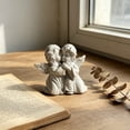 thumbnail image 6 of Angels Resin Statue Figurine,Adorable Angel Sculpture Memorial Statue for Coffee Table, Book Shelf Decor Accents, 6 of 6