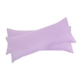 thumbnail image 1 of 2pcs Funda Reforzada de Almohada Suave cojín de Soporte de Microfibra 1800 Cubre Almohada Cuerpo Violeta 20 "x72", 1 of 6