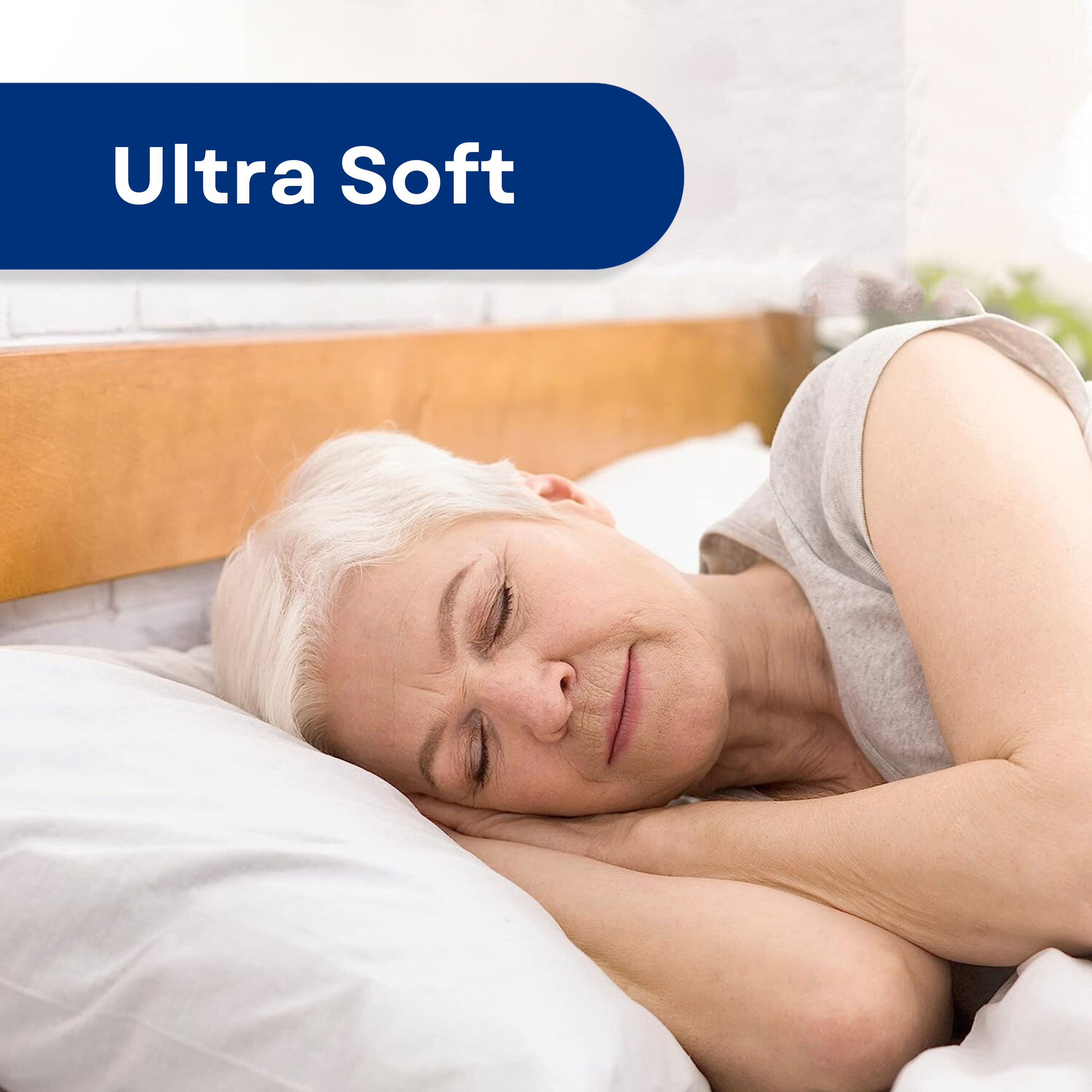 RMS Reusable & Washable Absorbent Waterproof Bed Pad Incontinence Protection, Blue, 18" x 24", 3 Pack