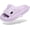 Purple, variant on Men's and Women's Shark Slides Cloud Slippers Summer Novelty Open Toe Slide Sandals Anti-Slip Beach Pool Shower Shoes with Cushioned Thick Sole