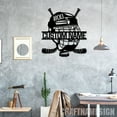 thumbnail image 4 of Craftnamesign Custom Hockey Metal Sign, Hockey Stick Metal Wall Art, Custom Hockey Player Name Sign, 4 of 5