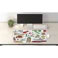 thumbnail image 2 of Italy Computer Mouse Pad, Fun Colorful Sketch Artwork Italy Countries Alphabet Landmarks Food Culture, Rectangle Non-Slip Rubber Mousepad Large, 31" x 12" Gaming Size, Multicolor, by Ambesonne, 2 of 2