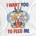 thumbnail image 2 of Garfield Presidential I Want You to Feed Me Unisex Adult T Shirt (5X-Large) White, 2 of 7