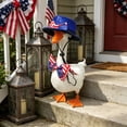thumbnail image 4 of GFHFHITJ Independence Day Goose Clothes, 4th of July Clothes Fits 23" Geese | Red White And Blue Themed Gooses Accessories for Outdoor Garden Party Lawn Patio Garden Decoration, 4 of 6