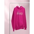 thumbnail image 3 of Butterfly C'est La Vie Paris Hoodie Women -Image by Shutterstock, Female Large, 3 of 4
