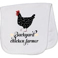 thumbnail image 2 of Inktastic Backyard Chicken Farmer Ancona Hen Baby Burp Cloth, 2 of 3
