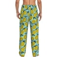 thumbnail image 3 of Goofa Lemon Printed Soft Pajama Pants for Men, Wide Leg Comfy Casual Lounge Yoga Pants-Large, 3 of 9
