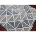 thumbnail image 2 of Vector 2 Steel Blue Hand-Tufted Area Rug 7'6"x9'6", 2 of 2