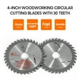 thumbnail image 2 of Graflsoa 4-Inch Carbide-Tipped Woodworking Saw Blade with 30 Teeth for Fast, Smooth Cuts on Wood, Aluminum, and PVC, 2 of 7