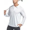 thumbnail image 1 of Playera Larga Moda Casual Para Hombre Color Sólido Tipo Polo, 1 of 6